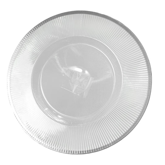Plato Llano Plástico Koopman / 33 cm / Clear-Silver / Surtido