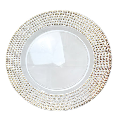 Plato Llano Plástico Koopman / 33 cm / Transparente / Surtido