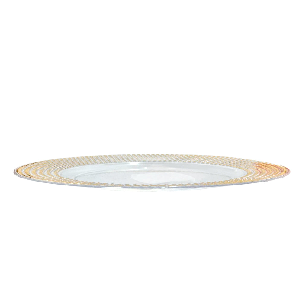 Plato Llano Plástico Koopman / 33 cm / Transparente / Surtido