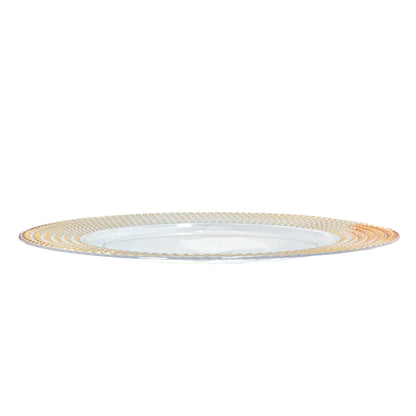 Plato Llano Plástico Koopman / 33 cm / Transparente / Surtido