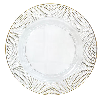 Plato Llano Plástico Koopman / 33 cm / Transparente / Surtido