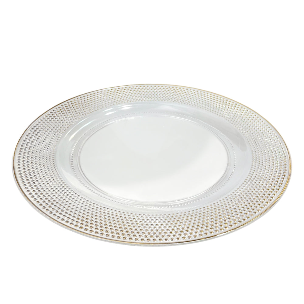 Plato Llano Plástico Koopman / 33 cm / Transparente / Surtido