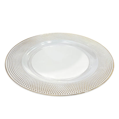 Plato Llano Plástico Koopman / 33 cm / Transparente / Surtido