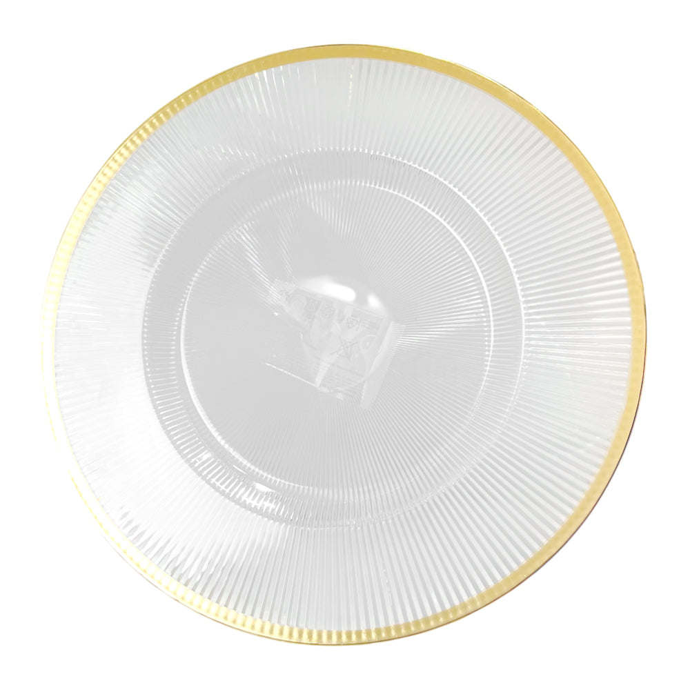 Plato Llano Plástico Koopman / 33 cm / Transparente / Surtido