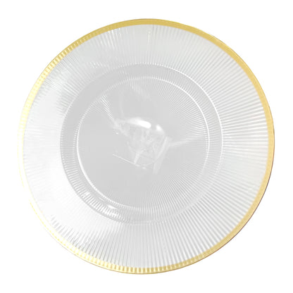 Plato Llano Plástico Koopman / 33 cm / Transparente / Surtido