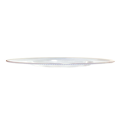 Plato Llano Plástico Koopman / 33 cm / Transparente / Surtido