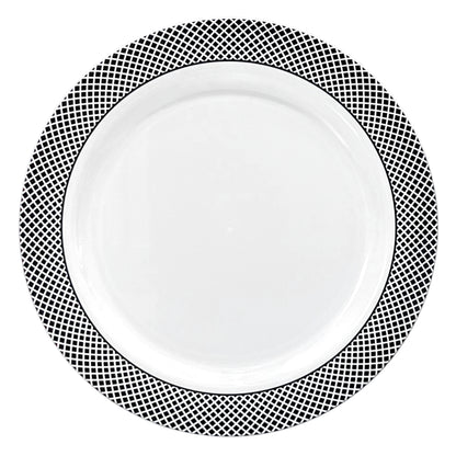 Plato Llano Reutilizable de 10" Home Elegance 10 Piezas / Silver