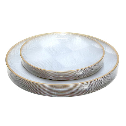 Platos Reutilizables Lillian / 32 Piezas / Clear
