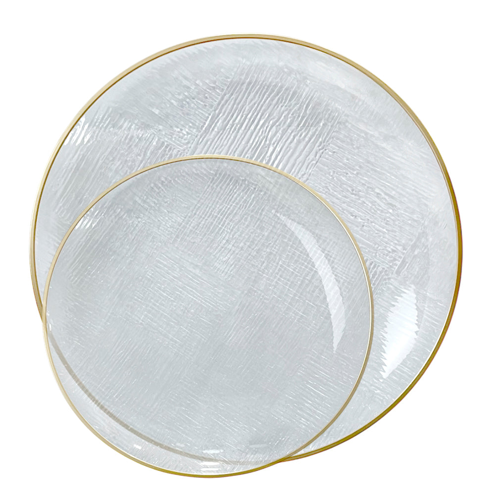 Platos Reutilizables Lillian / 32 Piezas / Clear