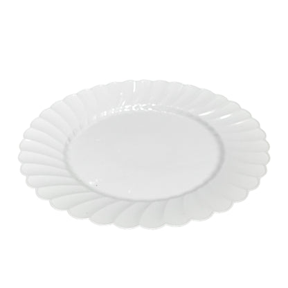 Platos Llanos 10.2" Lillian / Plástico / Set 10 Piezas / Blanco