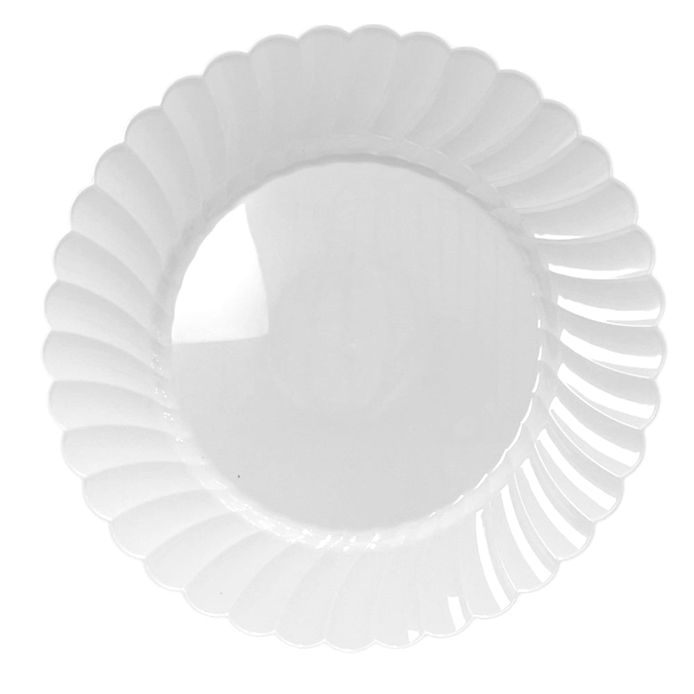 Platos Llanos 10.2" Lillian / Plástico / Set 10 Piezas / Blanco