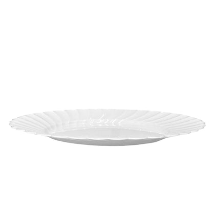 Platos Llanos 10.2" Lillian / Plástico / Set 10 Piezas / Blanco