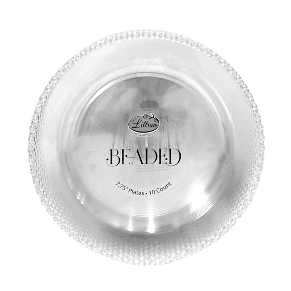 Plato Desechables 7.75" Lillian / 10 Piezas / Clear