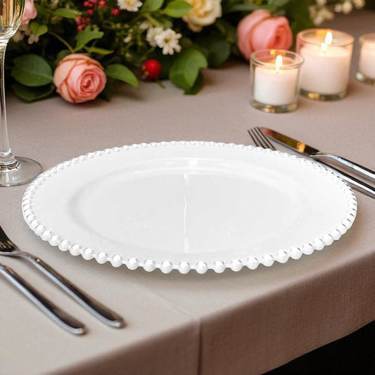 Plato Desechables 10.5" Lillian / 10 Piezas / Blanco