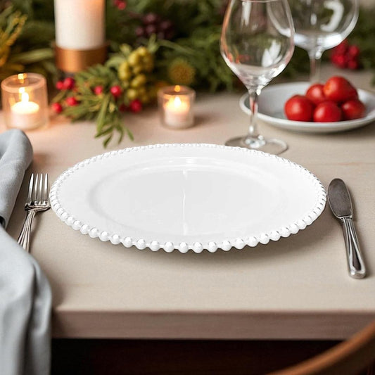 Plato Desechables 7.75" Lillian / 10 Piezas / Blanco