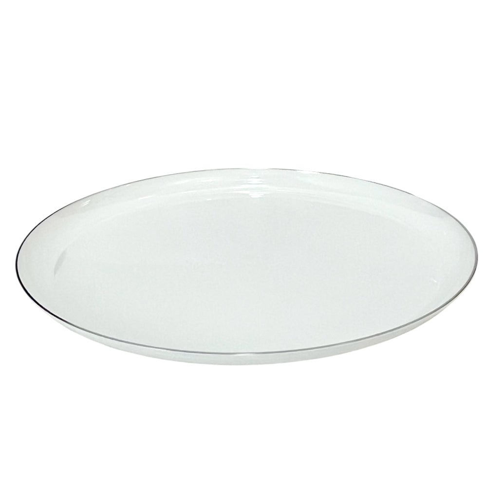 Platos Llanos Desechables Lillian / 20 Piezas / Blanco