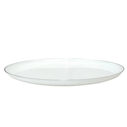 Platos Llanos Desechables Lillian / 20 Piezas / Blanco