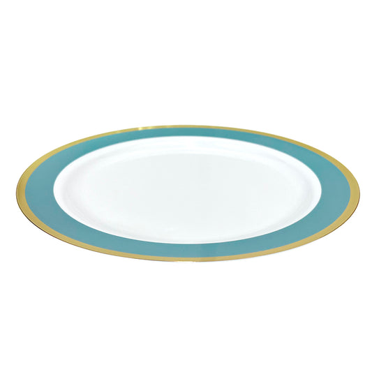 Platos Plástico de 7" Home Elegance / 10 Piezas / Celeste