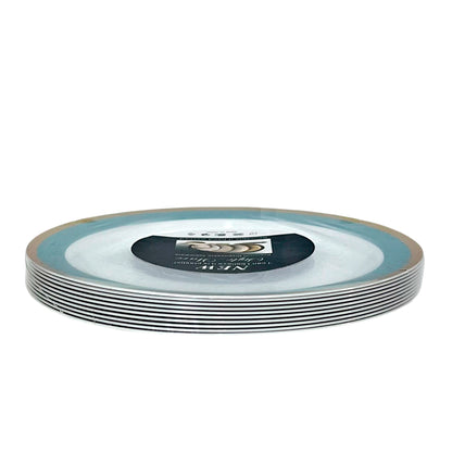 Platos Plástico de 7" Home Elegance / 10 Piezas / Celeste