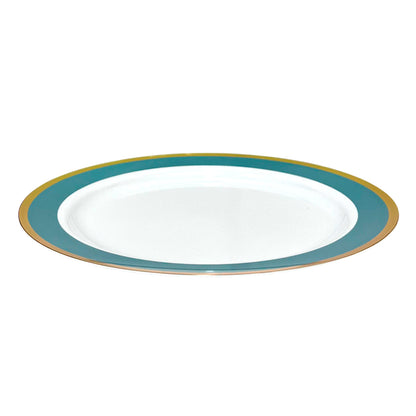 Platos Plástico de 10" Home Elegance / 10 Piezas / Celeste