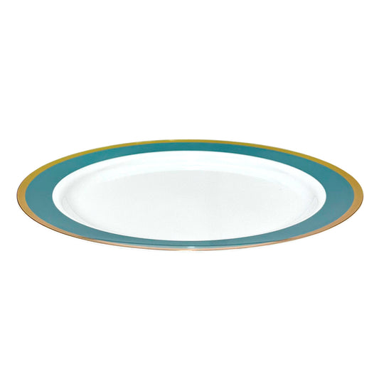 Platos Plástico de 10" Home Elegance / 10 Piezas / Celeste