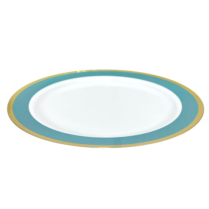 Platos Plástico de 10" Home Elegance / 10 Piezas / Celeste
