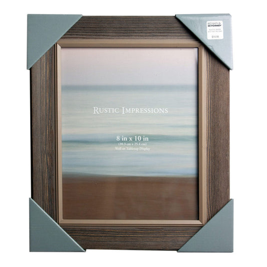 Portarretrato de Plástico 8 x 10 con Impresiones Rústicas