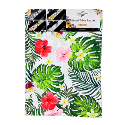 Camino de Mesa Beneli Home - Flores y Naturaleza - 33 x 183 cm