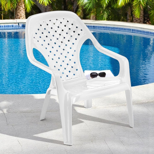 Silla Playera / Rimax / Plástica / Blanca