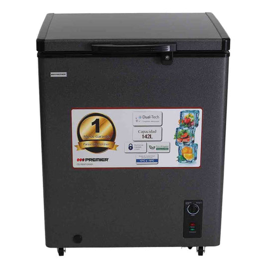Congelador Premier Gris de 142 L