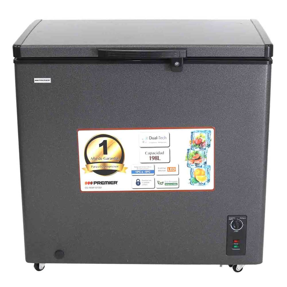 Congelador Premier Gris de 198 L