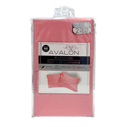 Fundas De Almohada Coral 2 Piezas Queen - Avalon
