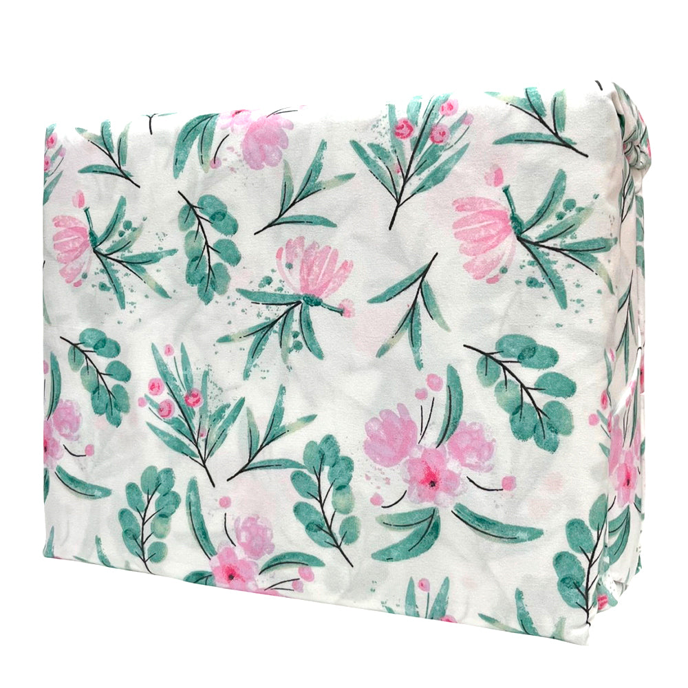 Sábana Queen 4 Piezas Blanco Estampado - Spa Lush