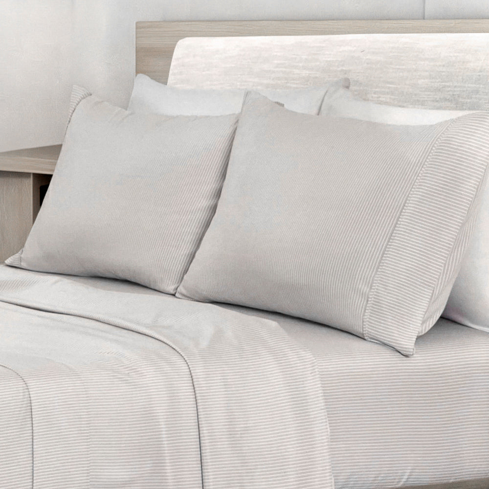 Sábana Queen 4 Piezas Gris - Home Accents