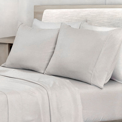 Sábana Queen 4 Piezas Gris - Home Accents