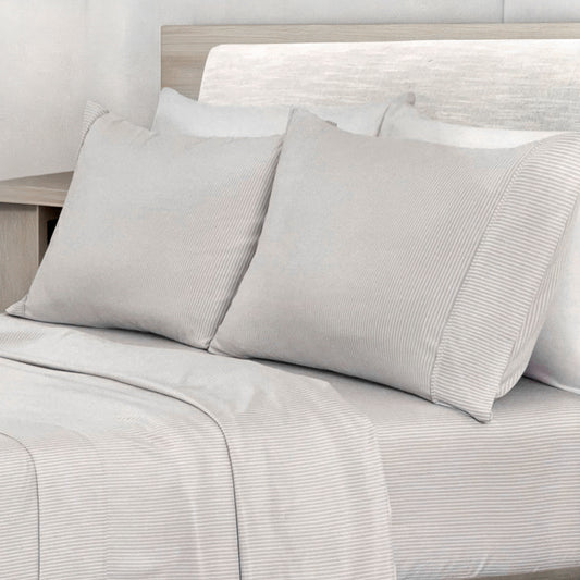 Sábana Queen 4 Piezas Gris - Home Accents
