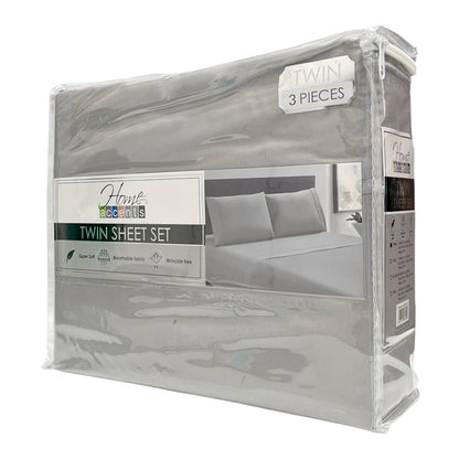 Sábana Twin 3 Piezas Silver - Home Accents