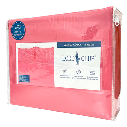 Sábana Queen Lisa Lord Club 4 Piezas / Rose