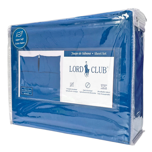 Sábana Queen Lisa Lord Club 4 Piezas / Navy