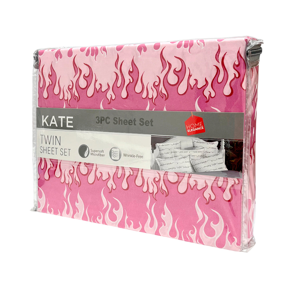 Sábana Estampada Twin / Home Elegance / 3 Piezas / Surtido