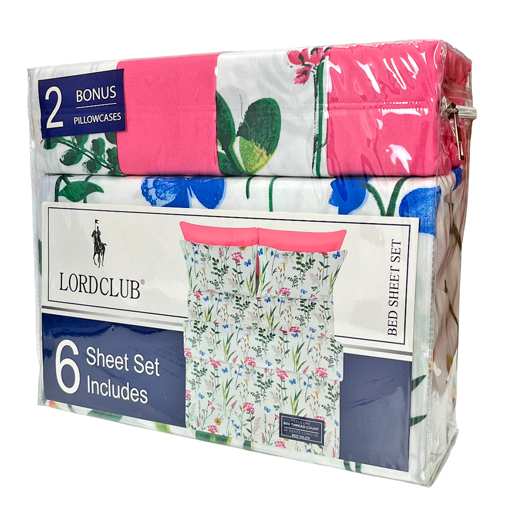 Sábana Full Estampada Lord Club 6 Piezas / Surtida