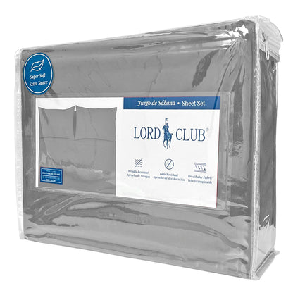 Sábana Full Lisa Lord Club 4 Piezas / Silver