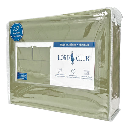 Sábana Full Lisa Lord Club 4 Piezas / Sage