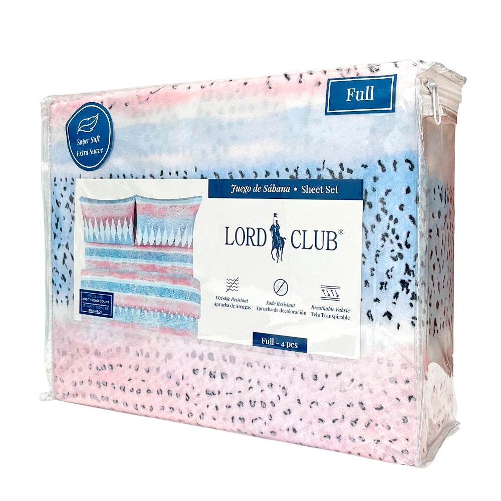 Sábana Full Estampada Lord Club 4 Piezas / Surtida