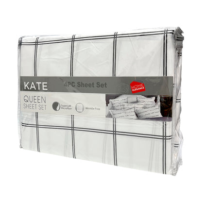 Sábana Estampada Queen / Home Elegance / 4 Piezas / Surtido