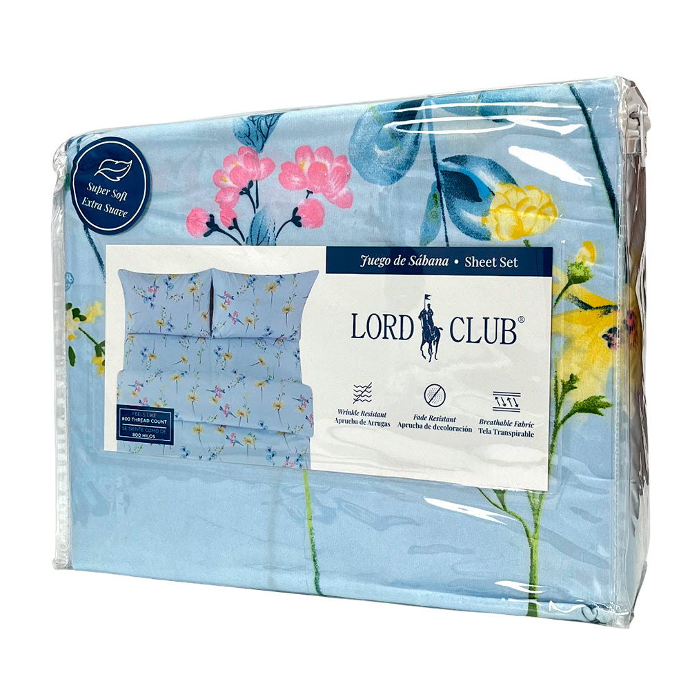 Sábana Queen Estampada Lord Club / 4 Piezas / Surtida