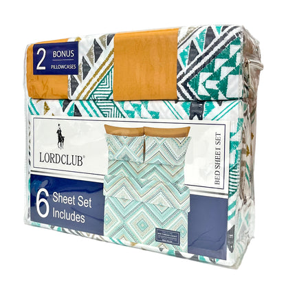 Sábana Queen Estampada Lord Club / 6 Piezas / Surtida