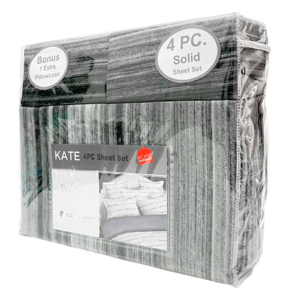 Sábana Estampada Twin Home Elegance Kate 4 Piezas - Surtido