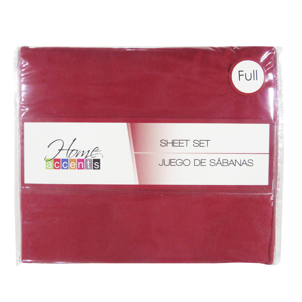 Sabana Home Accents Set de 4 Piezas - FULL