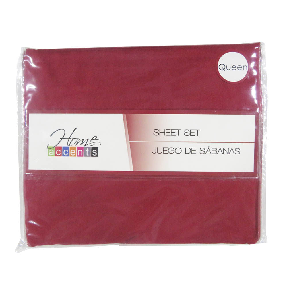 Sabana Home Accents Set de 4 Piezas - QUEEN